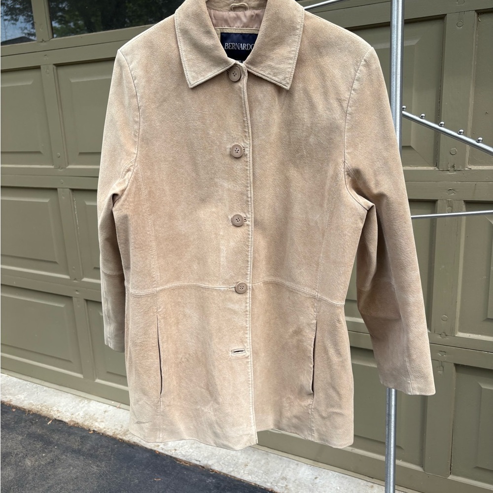 Perry Ellis Women's Suede Tan Jacket